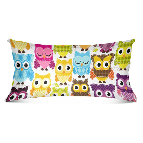 Owl Pillowcase for Hair and Skin Body Pillow Cover Long Pillow Covers 20"X 54" Body Pillow Pillowcase with Zipper for Sleeping Owl Pillowcase for Hair and Skin Body Pillow Cover Long Pillow Covers 20"X 54" Body Pillow Pillowcase with Zipper for Sleeping