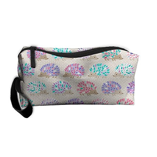Styleforyou Travel Makeup Hedgehog Polkadot Cosmetic Pouch Makeup Travel Bag Purse Holiday Gift For Women Or Girls