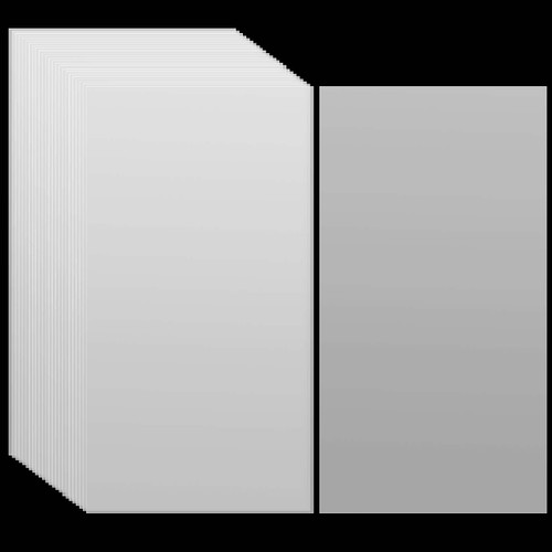 SEUNMUK 30 Sheets 7.5 Mil Mylar Stencil Sheet, 12 x 24 Inch Milky Blank Stencil Making Sheet, Any Cut Translucent Pet Template Material for Silhouette, DIY