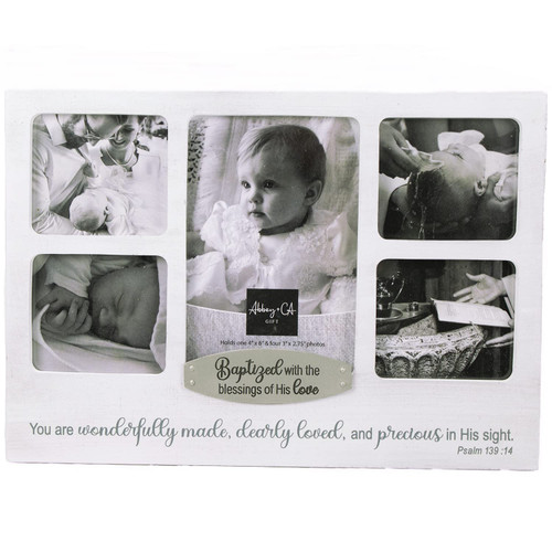 Cathedral Art Abbey & CA Gift Baptism Collage Frame W/Easel & Hanger