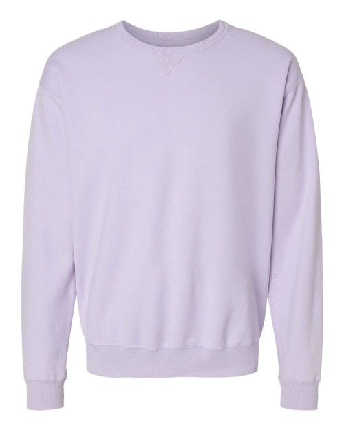 Hanes Mens Garment-Dyed Crewneck Sweatshirt, L, Future Lavender