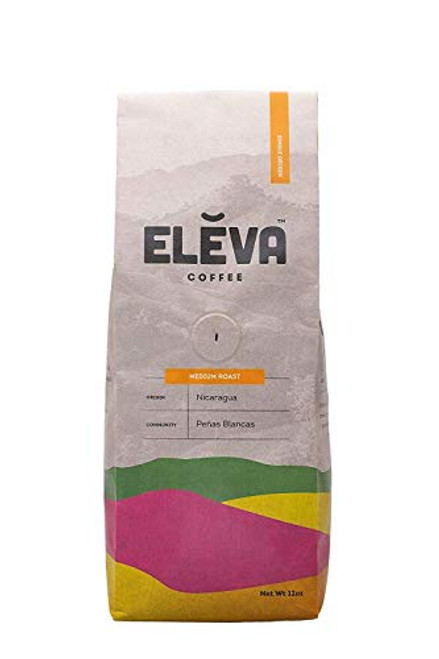 Eleva Fair-Trade, Nicaragua, Ground Coffee, Medium Roast, 12 oz Eleva Fair-Trade, Nicaragua, Ground Coffee, Medium Roast, 12 oz