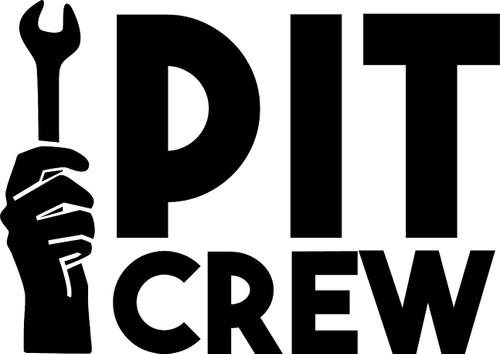 Pit Crew Hand Holding Wrench Race Car Motorsports Racing Wall Decals for Walls Peel and Stick Wall Art murals Black Medium 18 Inch