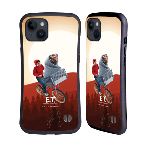 Head Case Designs Officially Licensed E.T. Elliot and E.T. Graphics Hybrid Case Compatible with Apple iPhone 15 Plus