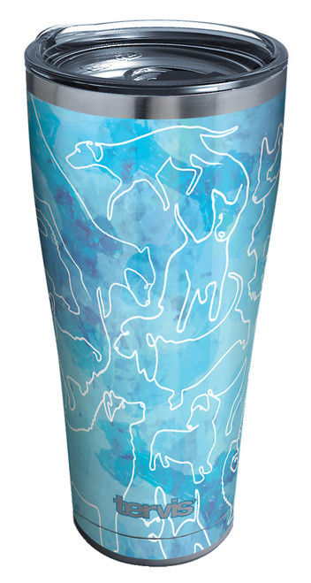 Tervis Triple Walled A Dog's Tale Insulated Tumbler Cup Keeps Drinks Cold & Hot, 30oz, Stainless Steel