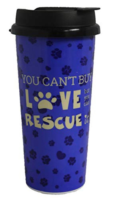 Whirley You Can't Buy Love But You Can Rescue It 16oz Thermo Tumbler Whirley You Can't Buy Love But You Can Rescue It 16oz Thermo Tumbler