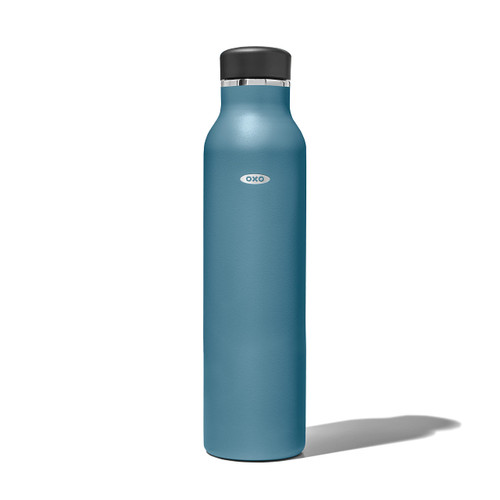OXO Strive 24oz Insulated Water Bottle with Standard Lid - Aquamarine