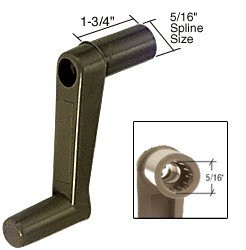 RV Window Crank Handle, 1-3/4" Stem Length, Plastic - Package