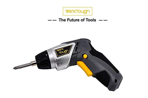 Toolman Power Screwdriver Cordless Compact size 3.6V Li-ion Battery w/Swivel Handle w/LED works with DeWalt Makita Ryobi