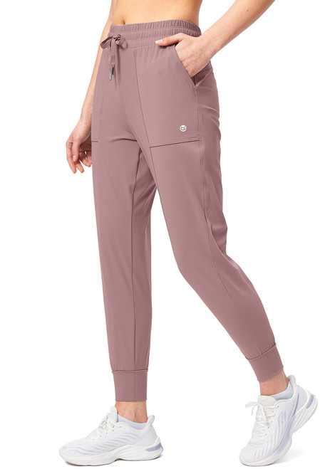 G Gradual Women's Jogger Pants High Waisted Athletic Sweatpants Drawstring Lounge Joggers for Women with Pockets(Mauve Pink M)