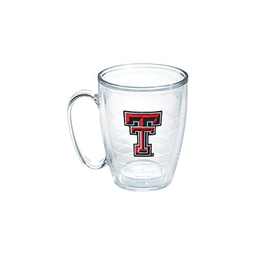 Tervis Texas Tech University Emblem Individual Mug, 16 oz, Clear