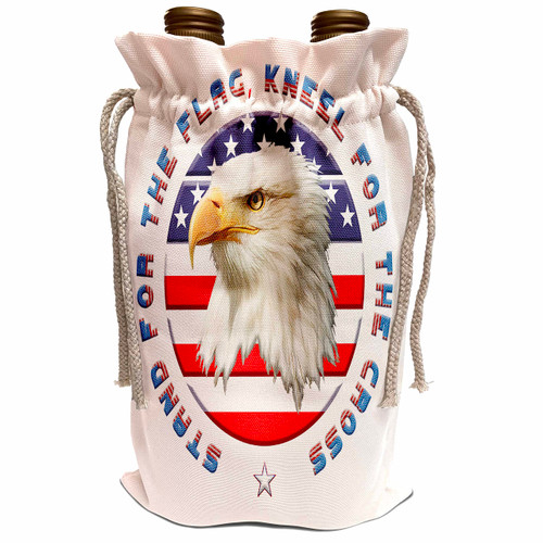 3dRose American flag, bald eagle. Amazing patriotic gift Stand for the... - Wine Bags (wbg-362815-1) 3dRose American flag, bald eagle. Amazing patriotic gift Stand for the... - Wine Bags (wbg-362815-1)