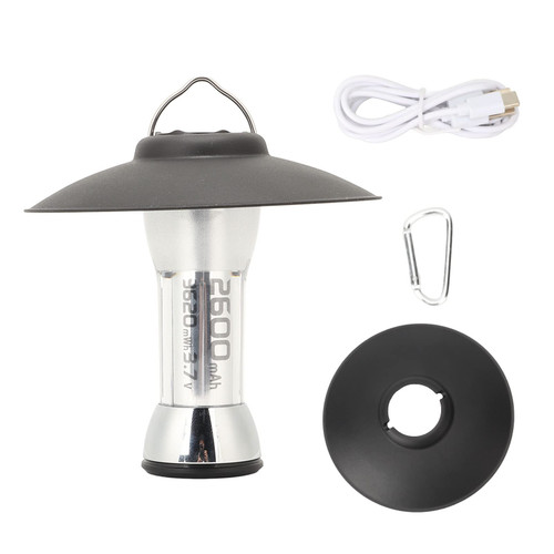 Rechargeable Camping Railroad Lantern,LED Camping Lantern 5 Lighting Modes Type C Charging IPX6 Waterproof Detachable Portable Flashlight Lantern for Outdoor