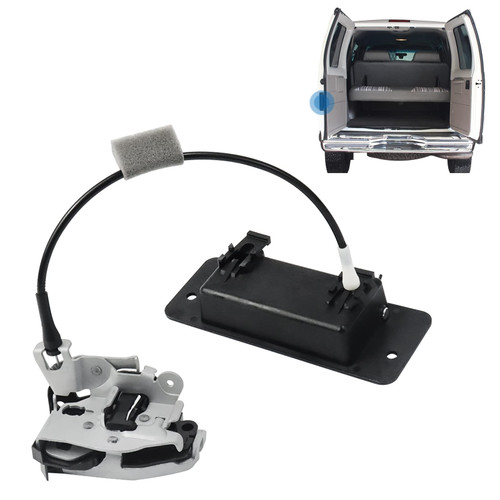 MOTORSTAR Rear Door Latch with Handle - Left Driver Side 6C2Z-15431A03-AA for Ford E150 E250 E350 E450, Back Cargo Door Latch Kit Assembly Replaces# 8C2Z-15431A03-A,4C2Z15431A03AB