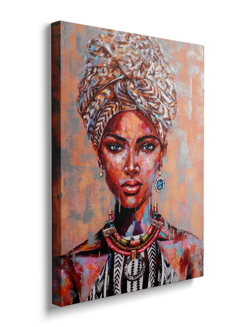 African American Canvas Wall Art Framed Girl Woman Queen Lady Pictures Decor For Living Room Bedroom Home Office Artwork Ready To Hang (16x24 Inches) African American Canvas Wall Art Framed Girl Woman Queen Lady Pictures Decor For Living Room Bedroom Home Office Artwork Ready To Hang (16x24 Inches)