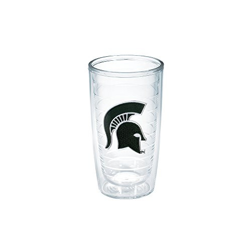 Tervis 1042949 Michigan State Spartan Emblem Individual Tumbler, 16 oz, Clear
