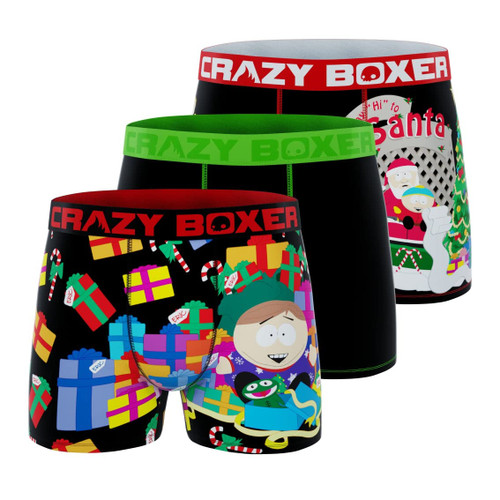 CRAZYBOXER South Park Xmas Men's Boxer Briefs (3 pack) CRAZYBOXER South Park Xmas Men's Boxer Briefs (3 pack)