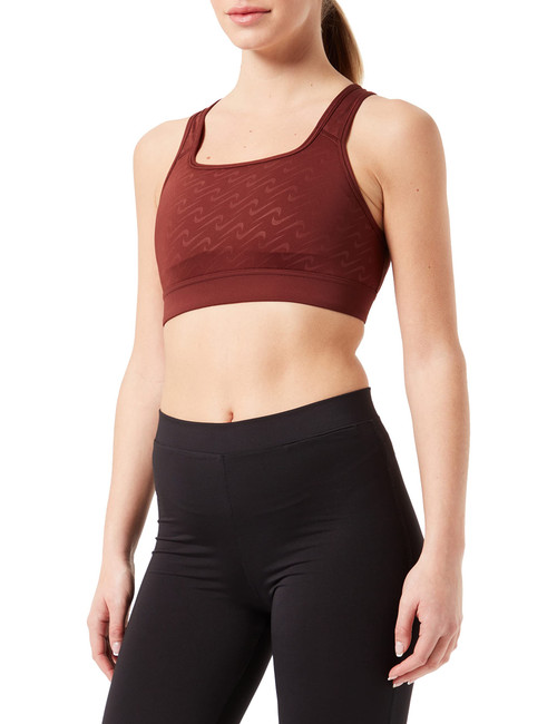 Nike Dri-FIT Swoosh Icon Medium-Support Padded Sports Bra (as1, Alpha, m, Regular, Regular, Bronze Eclipse, Medium)