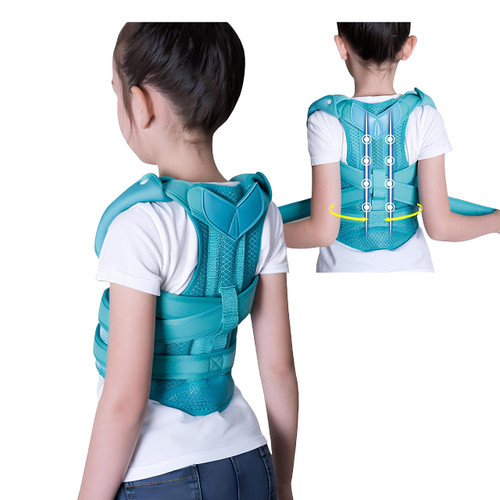 ZJchao Posture Corrector, Children Hunchback Correction Belt Posture Corrector Brace Back Spine Support Belt for Back Support& Correcting Hunchback.(S)