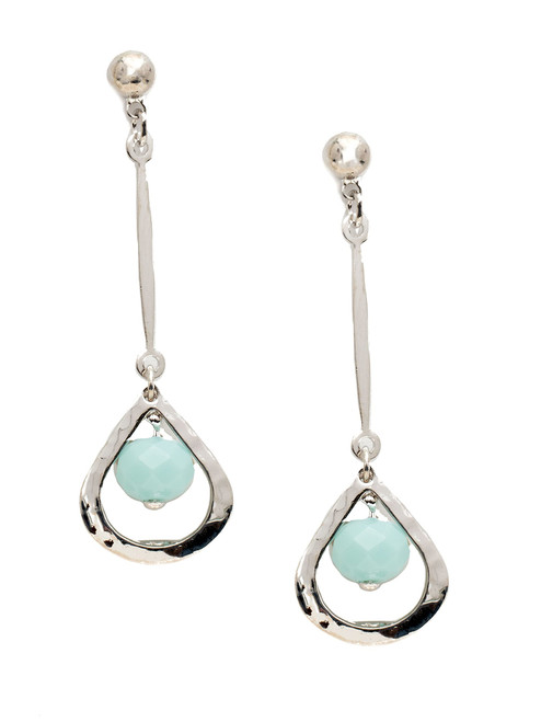 Sorrelli Roseta Dangle Earrings, Rhodium Finish, Seersucker, one size (EEC019RHSSU)