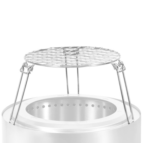 Lineslife Folding Round Firepit Cooking Grate, Portable Stainless Steel Camping Open Fire Grill Grate for Smokeless Fire Pit, for Outdoor Cooking BBQ Picnic, Silver 11.8" Lineslife Folding Round Firepit Cooking Grate, Portable Stainless Steel Camping Open Fire Grill Grate for Smokeless Fire Pit, for Outdoor Cooking BBQ Picnic, Silver 11.8"