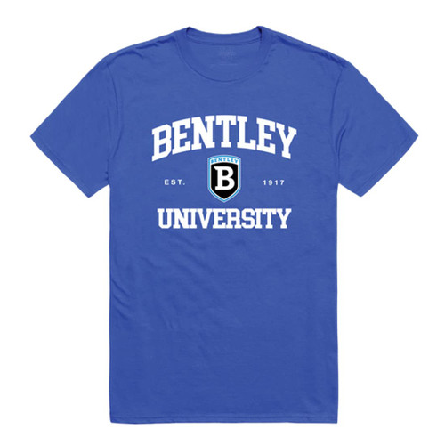 Bentley University Falcons Seal Tee T-Shirt - Royal, Large