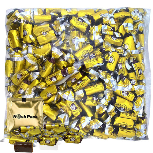 Coffee Rios Coffee Rio Candy - Adams & Brooks Coffee Caramel Candy Bulk 3 Pound Bag of Individually Wrapped Coffee Candies with Nosh Pack Mints