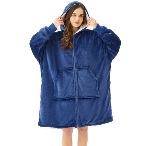 JOYWOO Wearable Blanket Hoodie, Oversized Hoodie Sweatshirt Blanket for Adults Women Men, Gift, Cozy and Fuzzy Sherpa Hoodie Blanket with Zipper and Giant Pocket JOYWOO Wearable Blanket Hoodie, Oversized Hoodie Sweatshirt Blanket for Adults Women Men, Gift, Cozy and Fuzzy Sherpa Hoodie Blanket with Zipper and Giant Pocket