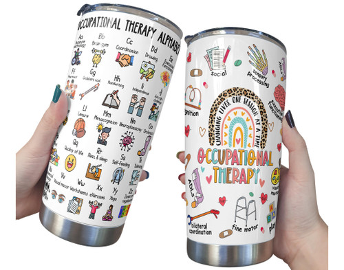 VIAMAZ Occupational Therapy Gifts for Women, OT Month Gifts, 20 oz Tumbler Gifts for Occupational Therapists, Occupational Therapy Assistant Gifts