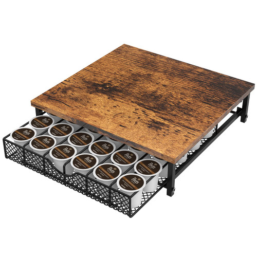 Coffee Pod Drawer for K Cups Drawer Organizer Coffee Pod Storage with Drawer Baskets Pod Storage Holder for Cafe Counter in Home Office Farmhouse 36 Capacity Coffee Pod Drawer for K Cups Drawer Organizer Coffee Pod Storage with Drawer Baskets Pod Storage Holder for Cafe Counter in Home Office Farmhouse 36 Capacity
