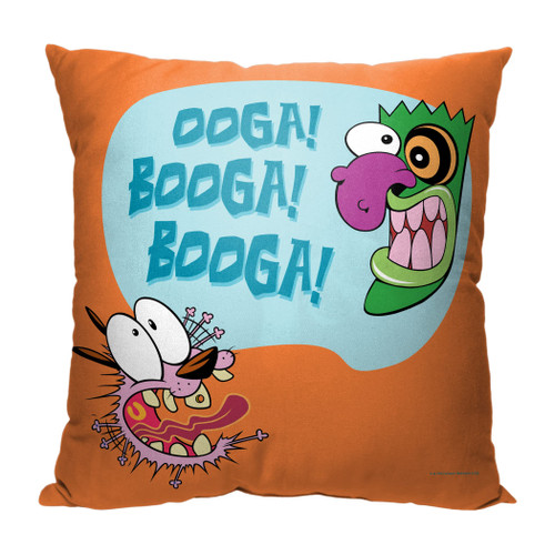 Northwest Cartoon Network's Courage The Cowardly Dog Pillow, 18" x 18", OOGA Booga
