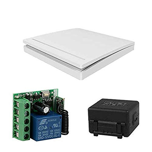 QIACHIP 433MHz Wireless Remote Control Switch DC 12V 1CH Relay Receiver Module RF Transmitter 433 MHz Learning Receiver Module Light Lamp Controller