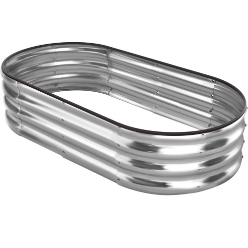 ENJOYBASICS Raised Garden Bed Kit, Galvanized Raised Planter 4x2x1ft Box Outdoor for Vegetables, Large Bottomless Metal Raised Bed for Herb, Growing Fruits, Flower ENJOYBASICS Raised Garden Bed Kit, Galvanized Raised Planter 4x2x1ft Box Outdoor for Vegetables, Large Bottomless Metal Raised Bed for Herb, Growing Fruits, Flower