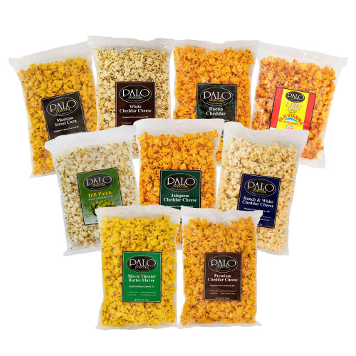 Palo Popcorn Gourmet Cheddar Cheese Popcorn Snacks, Gluten Free, Pick 6 Custom Variety Pack, 6-ounce bags (Pack of 6)
