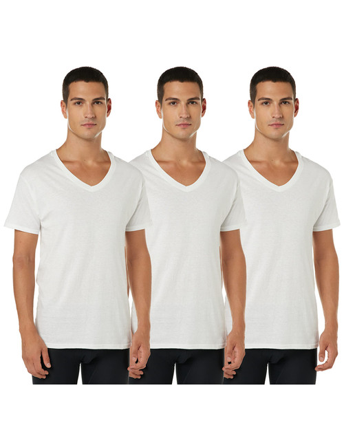 Hanes Men's ComfortSoft&reg; V-Neck Undershirt 3-Pack