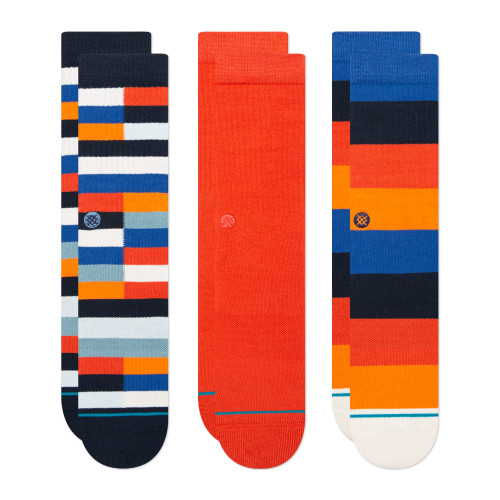 Stance Mullen 3 Pack Crew Socks (Medium, Multi)