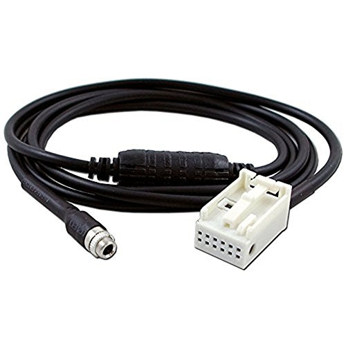 HAIN Compatible Auxiliary Audio Female cable,12 Pin Aux Radio Adapter for E60 E63 E64 E65 E66