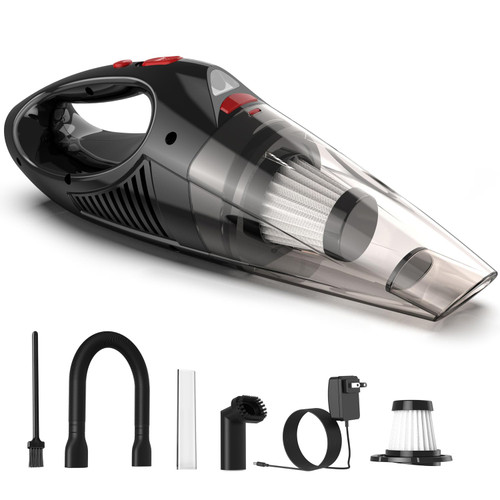 HOMXIAOWO Handheld Vacuum Cleaner, Rechargeable Car Vacuum Cleaner, High Power Handheld Cordless Vacuum Cleaner