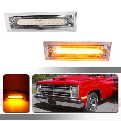 Tonsya For 1981 1982 1983 1984 1985 1986 1987 1988 1989 1990 1991 Chevrolet Pickup Blazer Jimmy Suburban C10 C20 C30 GMC Front Fender Bumper side Marker Lights 915557 915558 GM2550115 GM2551107 Tonsya For 1981 1982 1983 1984 1985 1986 1987 1988 1989 1990 1991 Chevrolet Pickup Blazer Jimmy Suburban C10 C20 C30 GMC Front Fender Bumper side Marker Lights 915557 915558 GM2550115 GM2551107