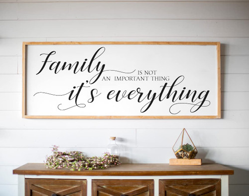 DOLUDO Home Sign Wall Art Print Family Is Not An Important Thing It's Everything Poster Canvas Painting Modern Living Room Wall Decor Unframed