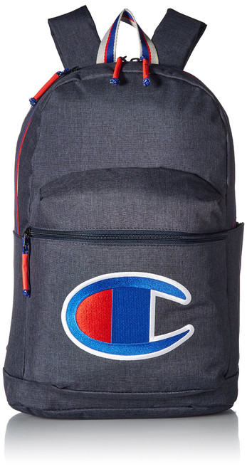 Champion unisex adult Supercize Backpacks, Navy Heather, One Size US