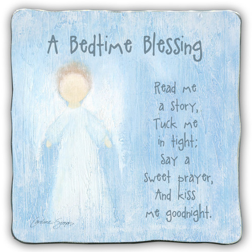 Cathedral Art SIM131 Bedtime Blessing for Boy Artmetal Square Plaque, 5-Inch