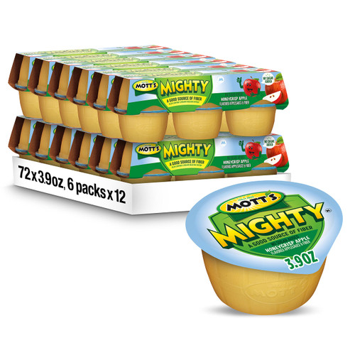 Mott's Mighty Honeycrisp Apple Applesauce, 3.9 oz cups (Pack of 72) Mott's Mighty Honeycrisp Apple Applesauce, 3.9 oz cups (Pack of 72)