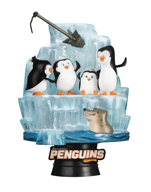 Beast Kingdom Penguins of Madagascar DS-097 D-Stage 6-Inch Statue, Multicolor