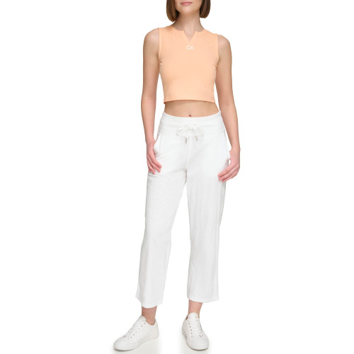 Calvin Klein Performance Women's Calvin Klein Lightweight Lounge Pants, White