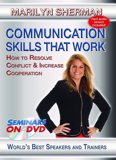 Communication Skills That Work - How to Resolve Conflict and Increase Cooperation - Seminars On Demand Professional Development Training Video - Speaker Marilyn Sherman - Includes Streaming Video + DVD + Streaming Audio + MP3 Audio - Works on All Dev Communication Skills That Work - How to Resolve Conflict and Increase Cooperation - Seminars On Demand Professional Development Training Video - Speaker Marilyn Sherman - Includes Streaming Video + DVD + Streaming Audio + MP3 Audio - Works on All Dev