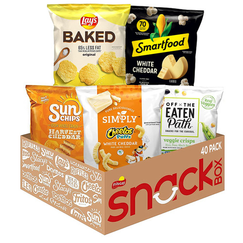 FritoLay Ultimate Smart Snacks Care Package Variety Assortment of Chips & Crisps Ready to Go Snacks, 40 Count