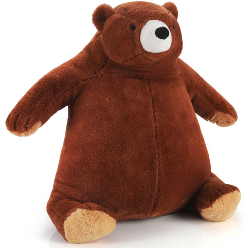 Qicpi 24inch Brown Bear Stuffed Animal Weighted Plush Toy 3.61Ibs Bear Throw Soft Plush Sleeping Pillow Stuffed Animal Toys for Kids Gifts Qicpi 24inch Brown Bear Stuffed Animal Weighted Plush Toy 3.61Ibs Bear Throw Soft Plush Sleeping Pillow Stuffed Animal Toys for Kids Gifts