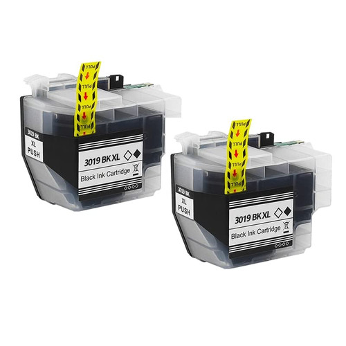 OEM 12PK LC3019 Ink Cartridge Compatible for Brother LC3019XL LC3017 Ink MFC-J5330DW MFC-J6530DW MFC-J6730DW MFC-J6930DW Printer Replacement (Color : 2 BK)