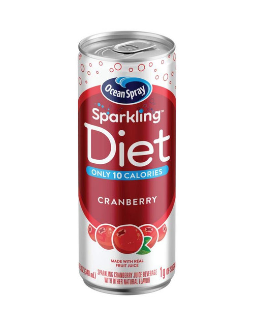 Ocean Spray Sparkling Diet Cranberry Juice Cocktail, 11.5 oz cans (Pack of 24)
